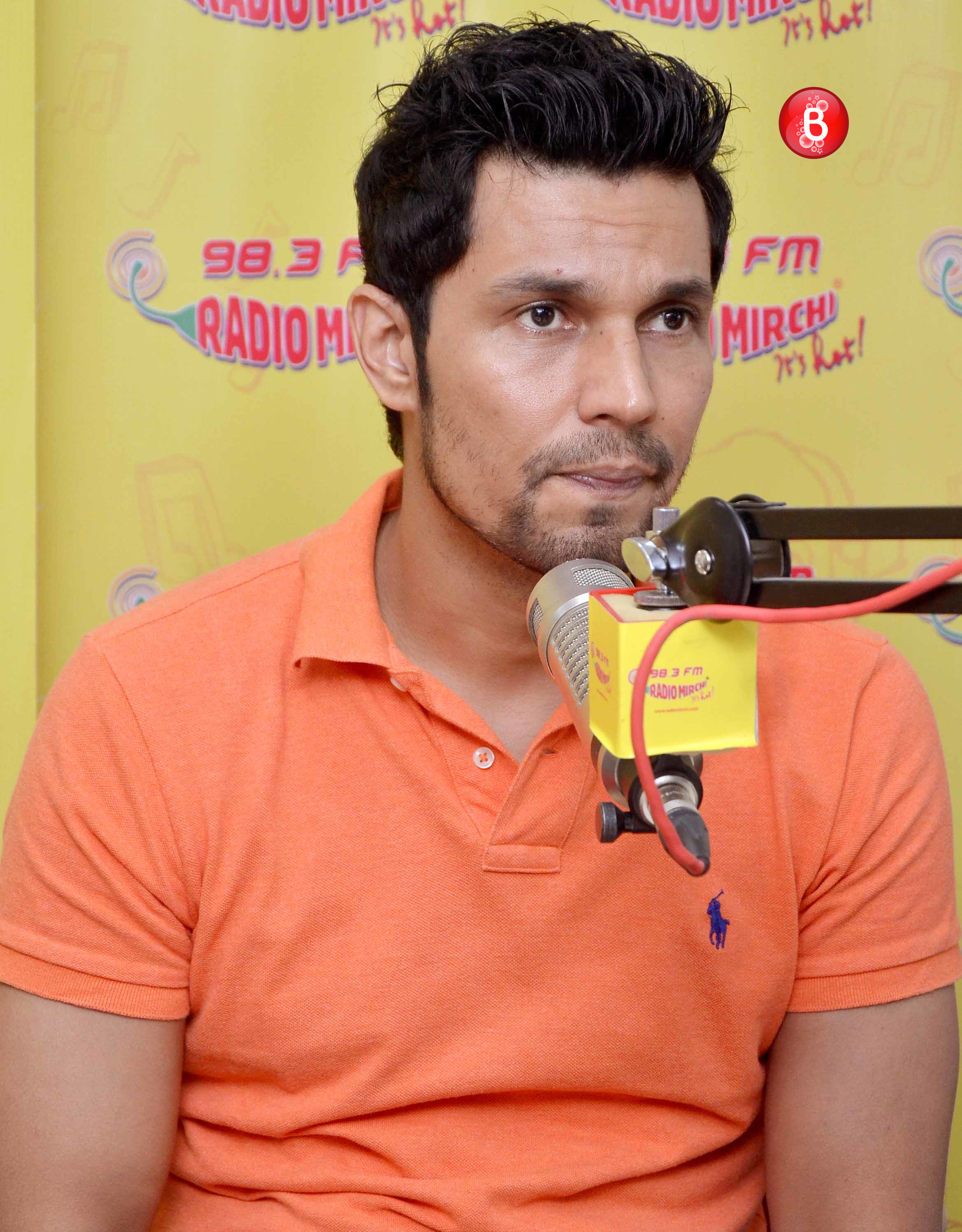 Randeep Hooda at Radio Mirchi studio for 'Sarbjit' promotions