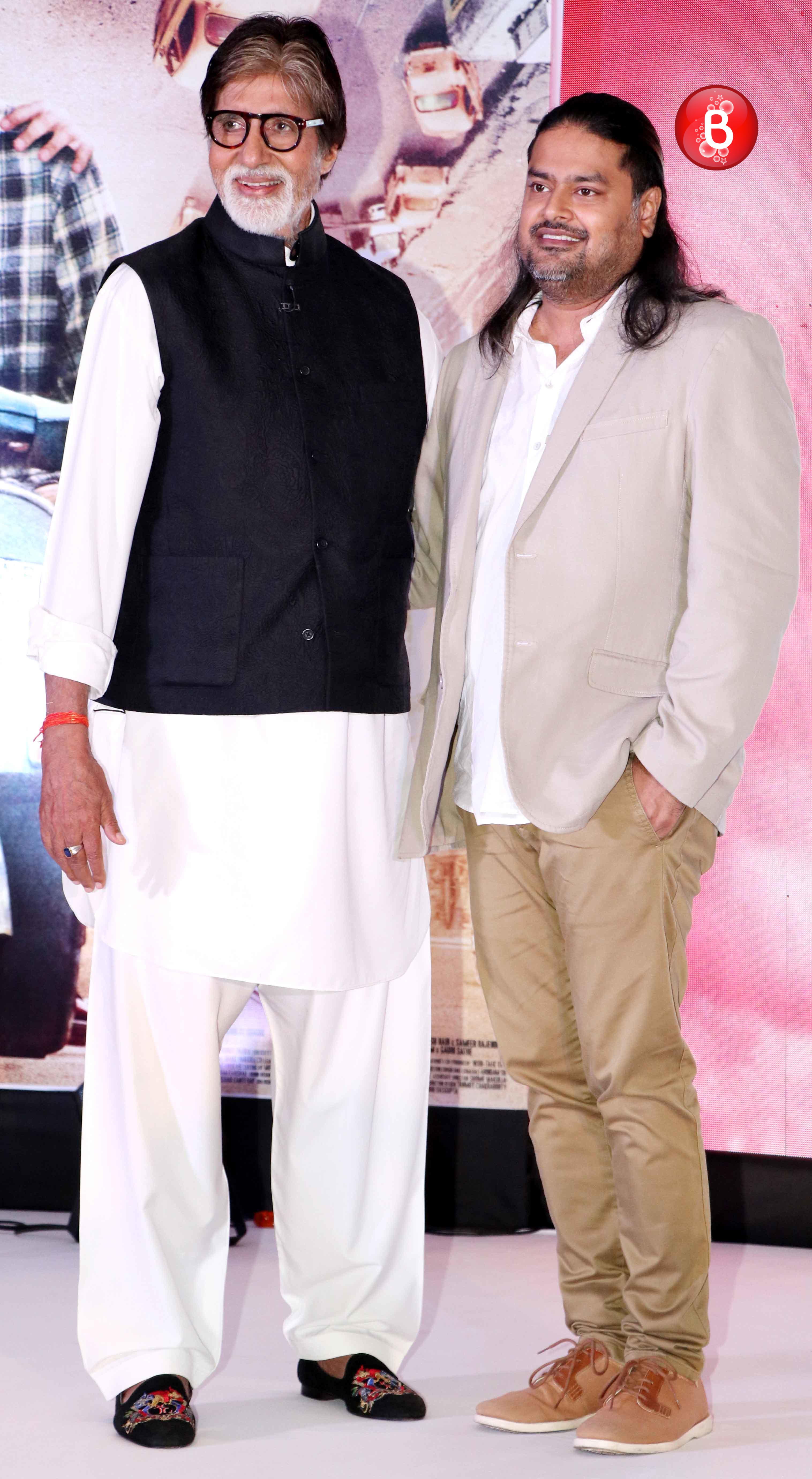 Amitabh Bachchan and Clinton Cerejo