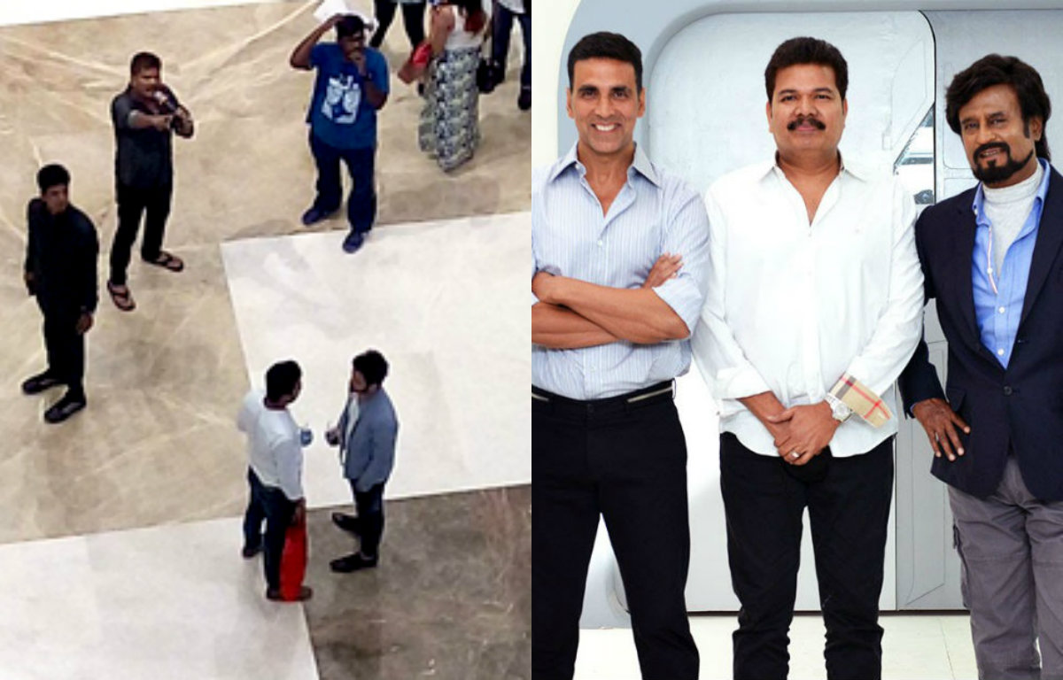 Rajinikanth's '2.o' team at popular Chennai mall for shooting