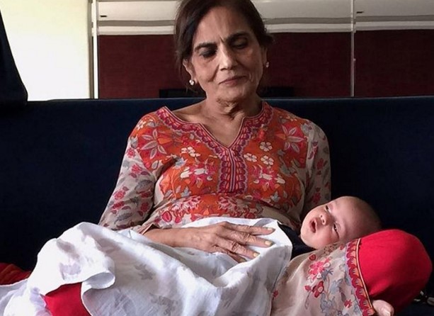 Salma Khan and Baby Ahil