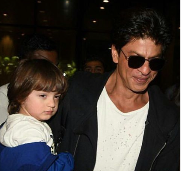 Shah Rukh Khan with Abram