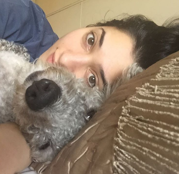 Tamannah Bhatia with her dog