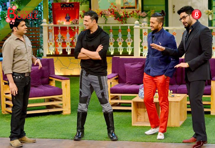 Akshay Kumar, Riteish Deshmukh and Abhishek Bachchan on 'Housefull 3' promotions