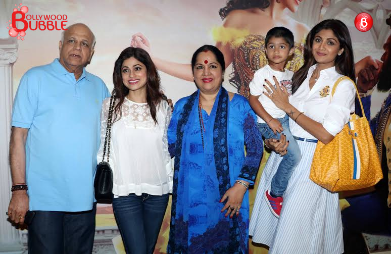 Madhuri Dixit, Shilpa Shetty and family at musical event
