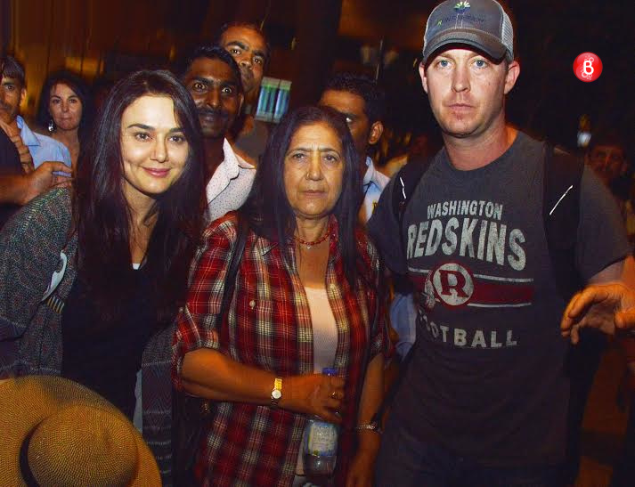 Preity Zinta, Gene Goodenough spotted at airport