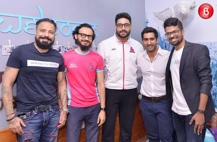 Abhishek Bachchan with Jaipur Pink Panthers