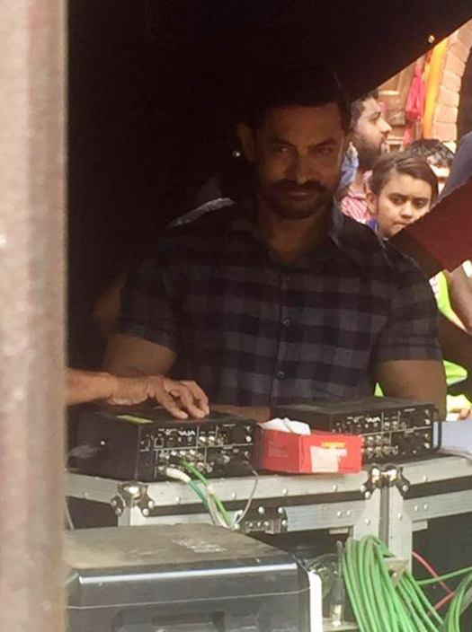 Aamir Khan on the sets of 'Dangal'