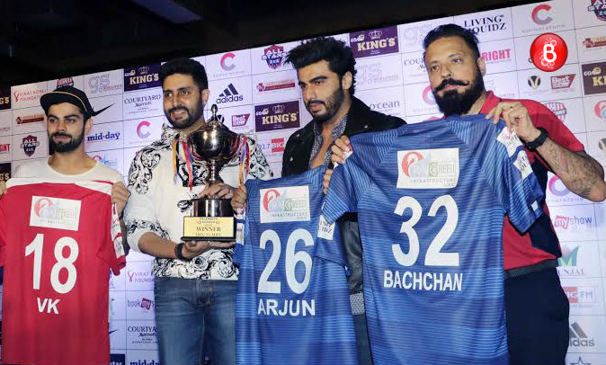 Abhishek Bachchan, Virat Kohli at jersey launch event