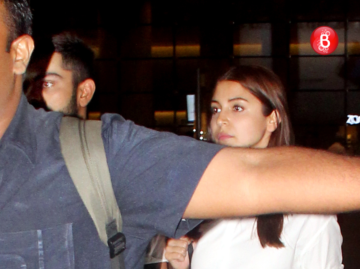 Virat Kohli and Anushka Sharma snapped at airport