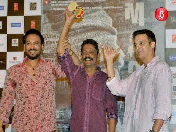 Irrfan Khan and 'Madaari' team at song launch event
