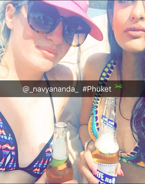 Aryan Khan and Navya Naveli Nanda on a holiday