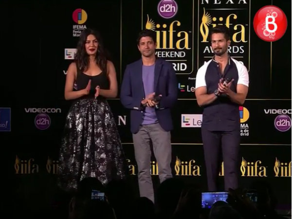 Shahid Kapoor, Priyanka Chopra and Farhan Akhtar