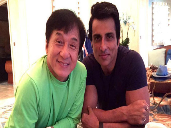 Jackie Chan shakes a leg with Sonu Sood