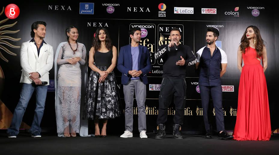Tiger Shroff, Sonakshi Sinha, Priyanka Chopra, Farhan Akhtar, Salman Khan, Shahid Kapoor, Deepika Padukone