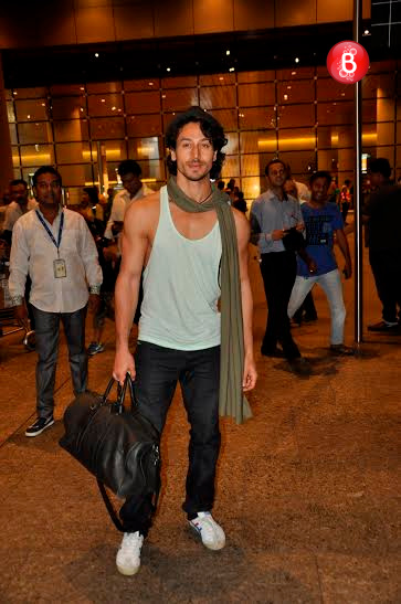 Tiger Shroff and Disha Patani at airport