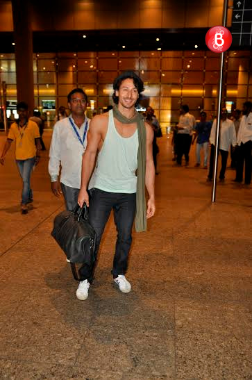 Tiger Shroff and Disha Patani at airport