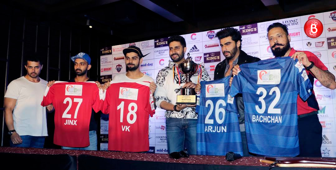 Abhishek Bachchan, Virat Kohli at jersey launch event
