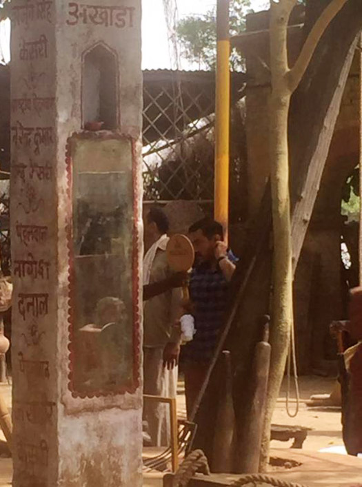 Aamir Khan on the sets of 'Dangal'