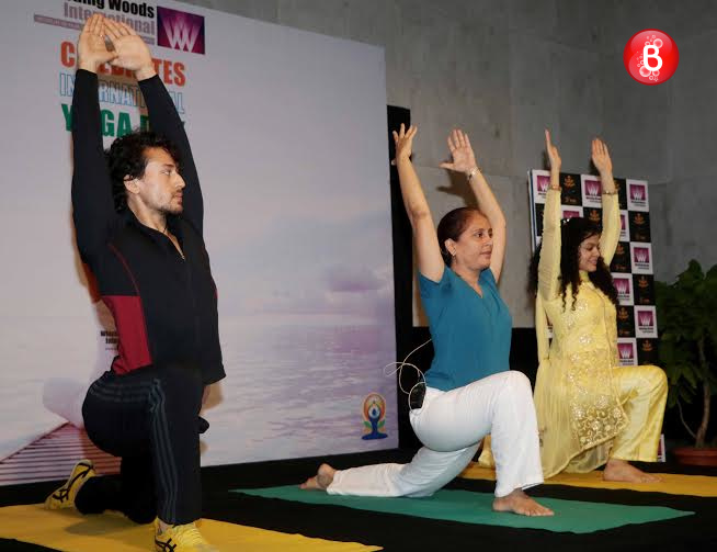 Tiger Shroff celebrates International Yoga Day
