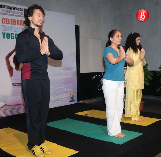 Tiger Shroff celebrates International Yoga Day