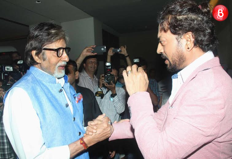 Amitabh Bachchan with Irrfan Khan