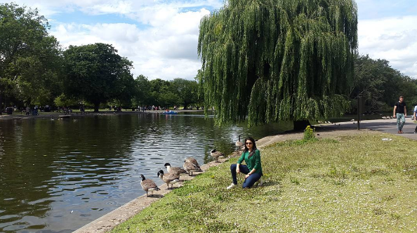 Bhagyashree at Regents Park, London