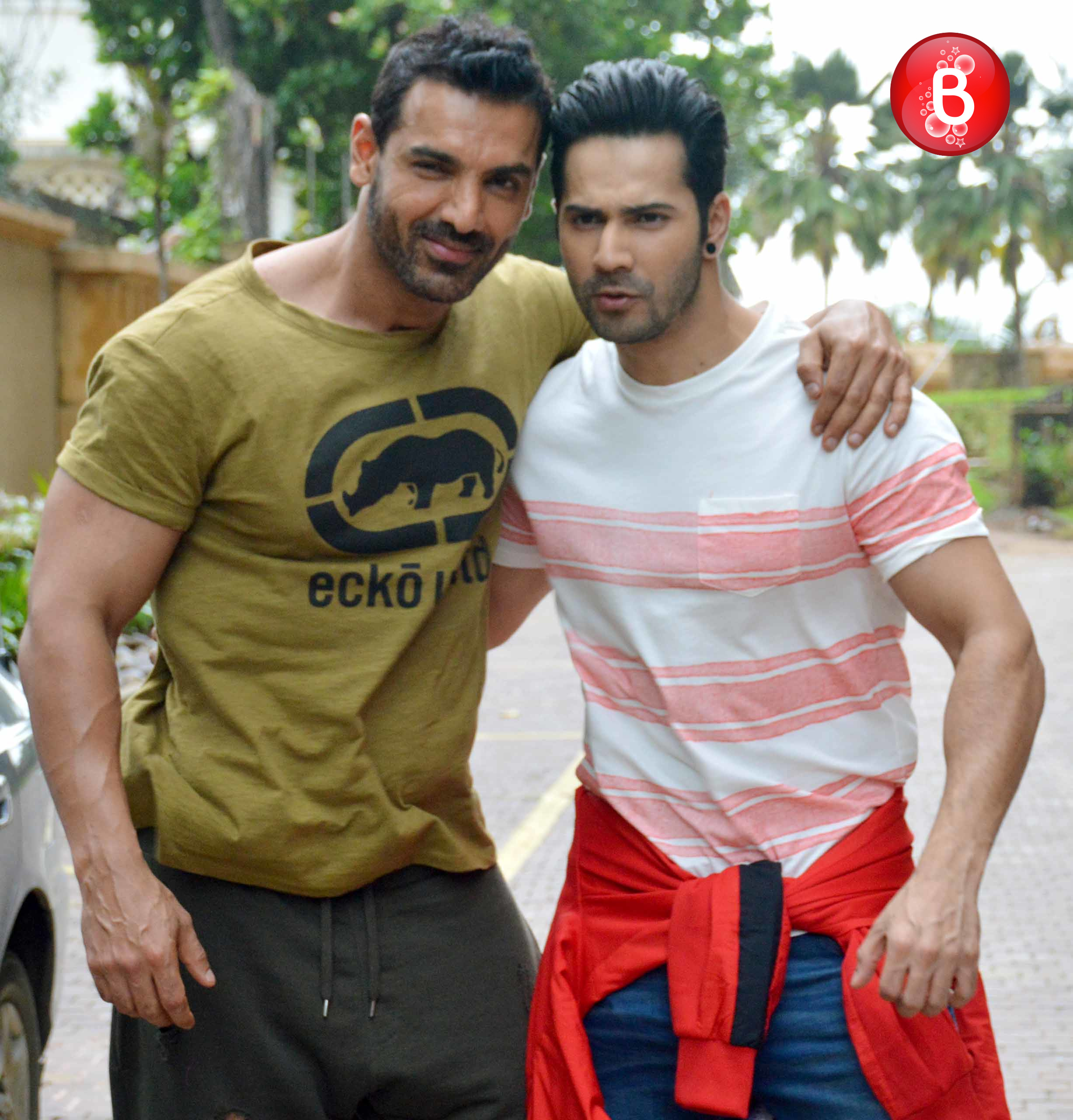 Varun Dhawan and John Abraham Spotted promoting 'Dishoom'