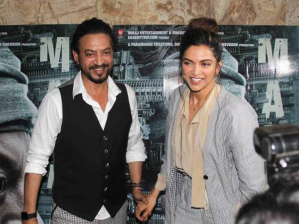 Deepika Padukone praises Irrfan Khan's 'Madaari'
