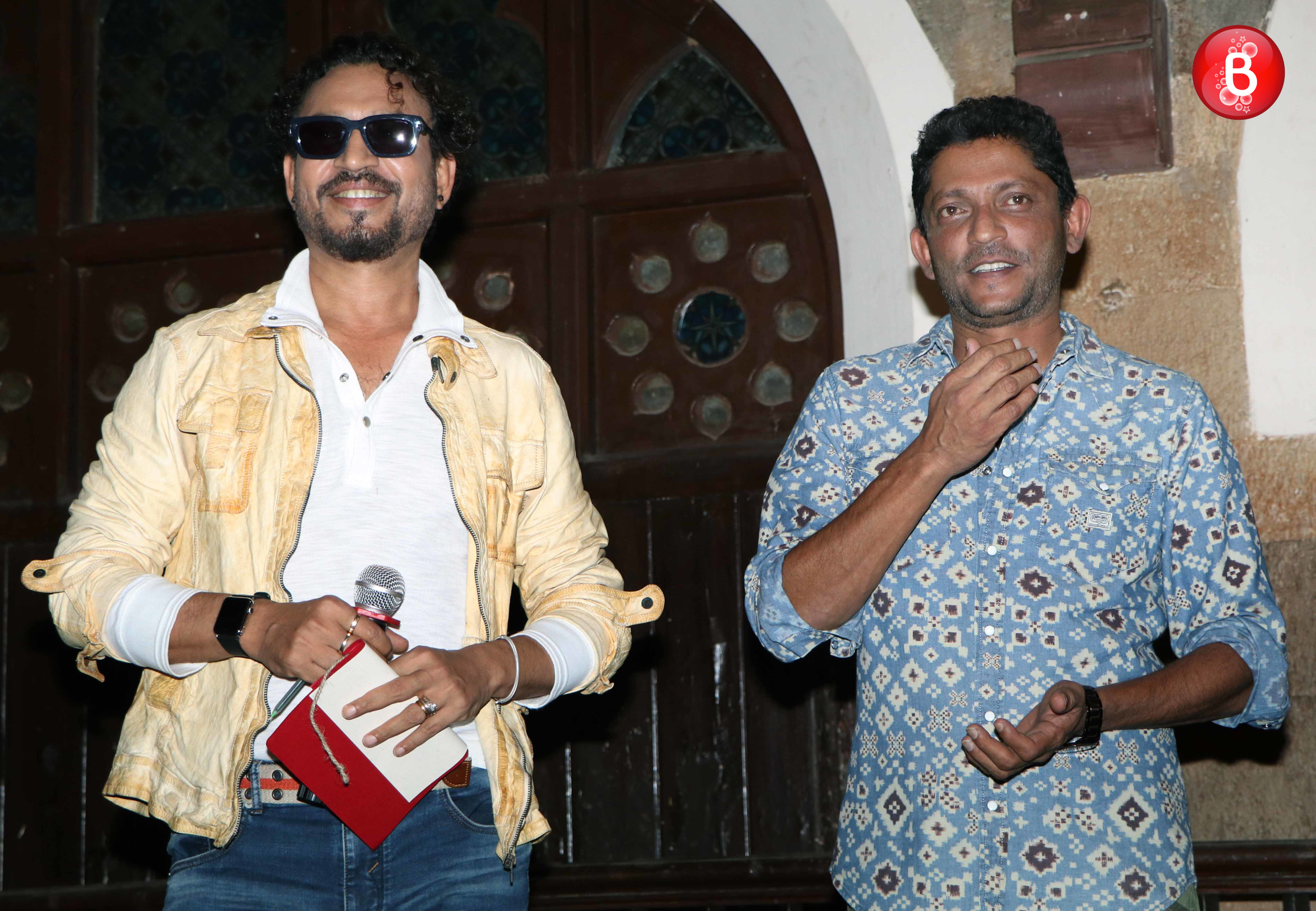 Irrfan Khan and Nishikant Kamat promotes 'Madaari'