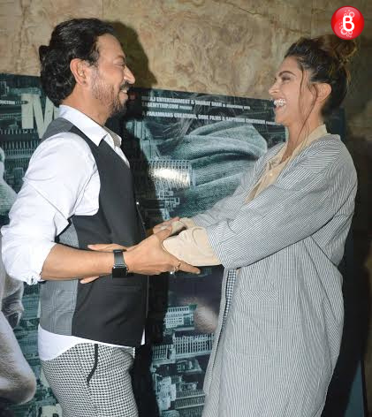 Irrfan Khan greets Deepika Padukone