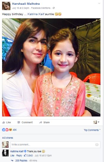 Katrina Kaif on Facebook