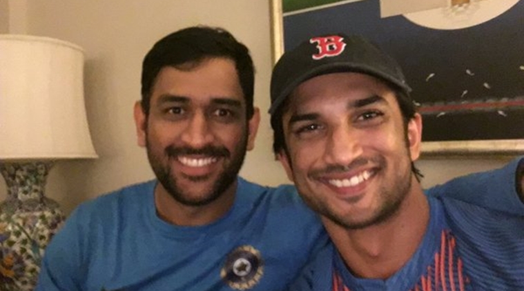 MS Dhoni with Sushant Singh Rajput