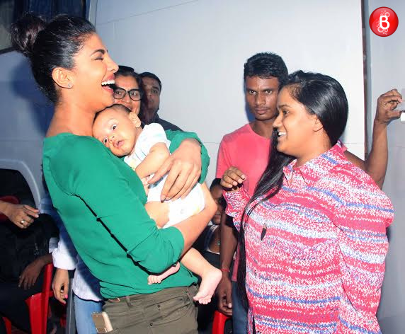 Priyanka having a great time with Ahil