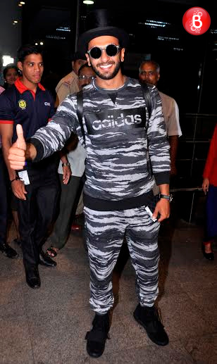 Ranveer Singh at airport