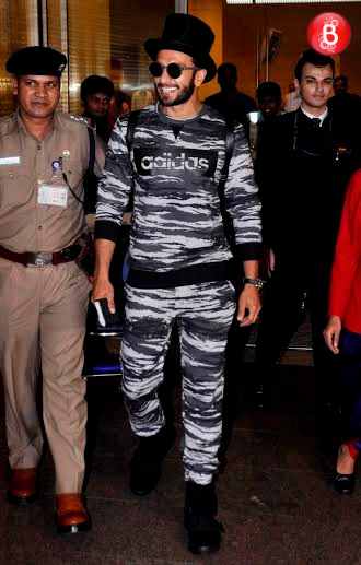 Ranveer Singh at airport