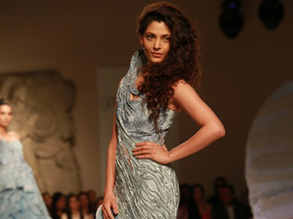 Saiyami Kher debuts on ramp with ace designer Gaurav Gupta's creation