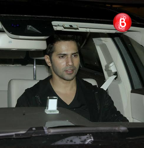 Varun Dhawan snapped arriving at a private bash
