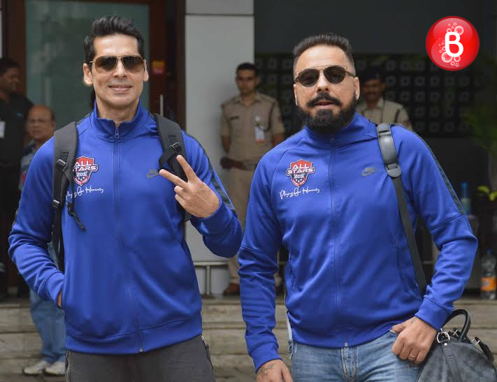 Dino Morea and Bunty Walia spotted at airport leaving for Delhi