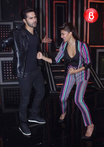 Varun Dhawan and Jacqueline Fernandez at promotions of 'Dishoom'