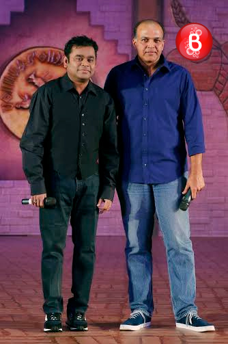 Ashutosh Gowariker and A. R. Rahman at 'Mohenjo Daro' promotional event