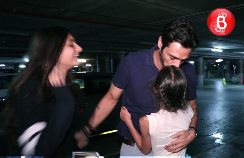 Arjun Rampal snapped with his family at airport