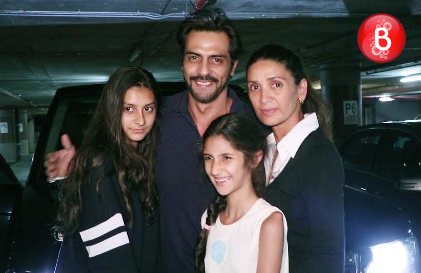 Arjun Rampal snapped with his family at airport