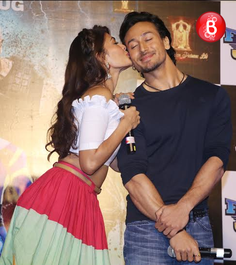 Tiger Shroff and Jacqueline Fernandez at trailer launch event