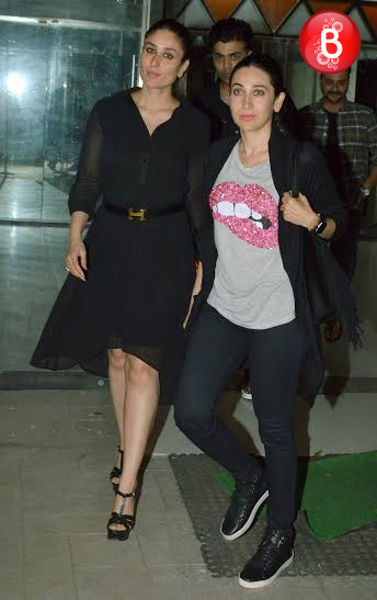 Kareena Kapoor Khan snapped with Karisma and Karan at Sanjay Kapoor’s residence