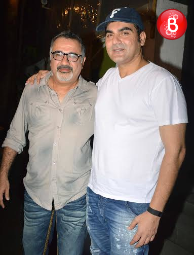 Arbaaz Khan and Ajay Chabbria snapped at korner house