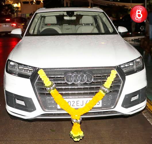 Sanjay Dutt's new car snapped in Bandra