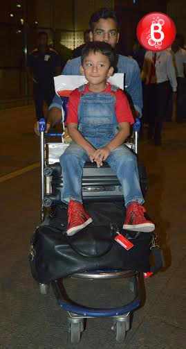 Shahraan Dutt snapped at airport