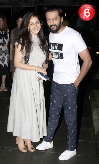 Riteish Deshmukh and Genelia Deshmukh snapped after dinner date at BKC