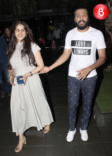 Riteish Deshmukh and Genelia Deshmukh snapped after dinner date at BKC