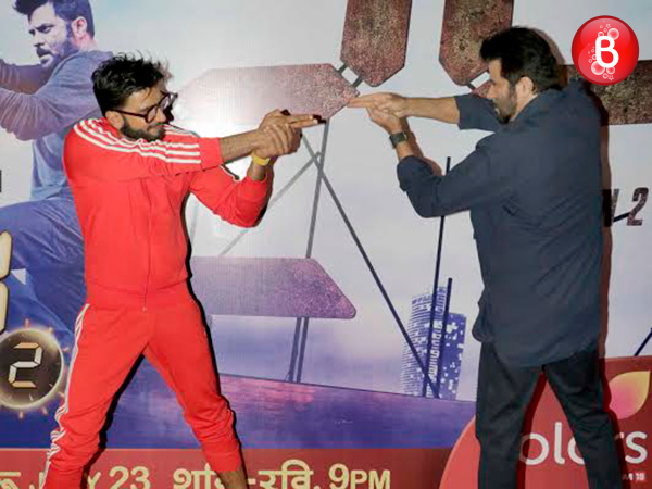 Anil Kapoor and Ranveer Singh at the screening of '24'